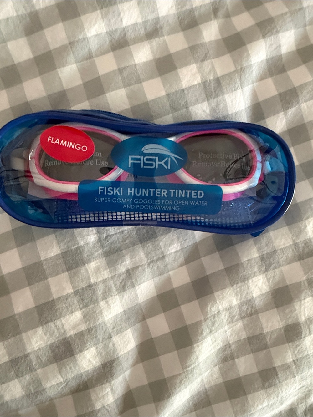FISKI Flamingo Hunter Tinted Swim Goggles - Pink & White brand new! Never used